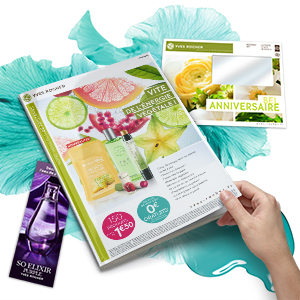 portfolio à caen, création de catalogue Yves Rocher